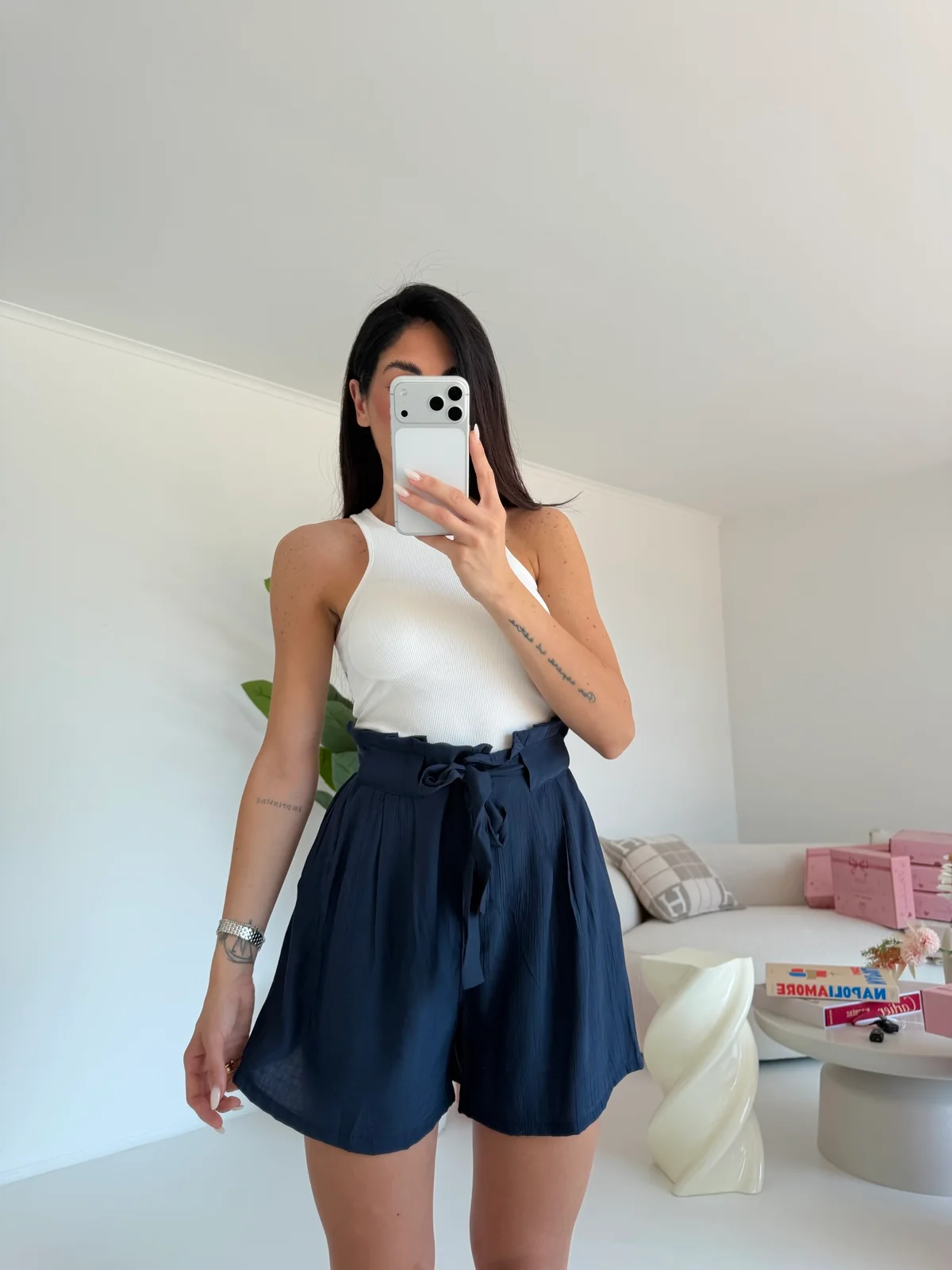 SHORT CANDY NAVY