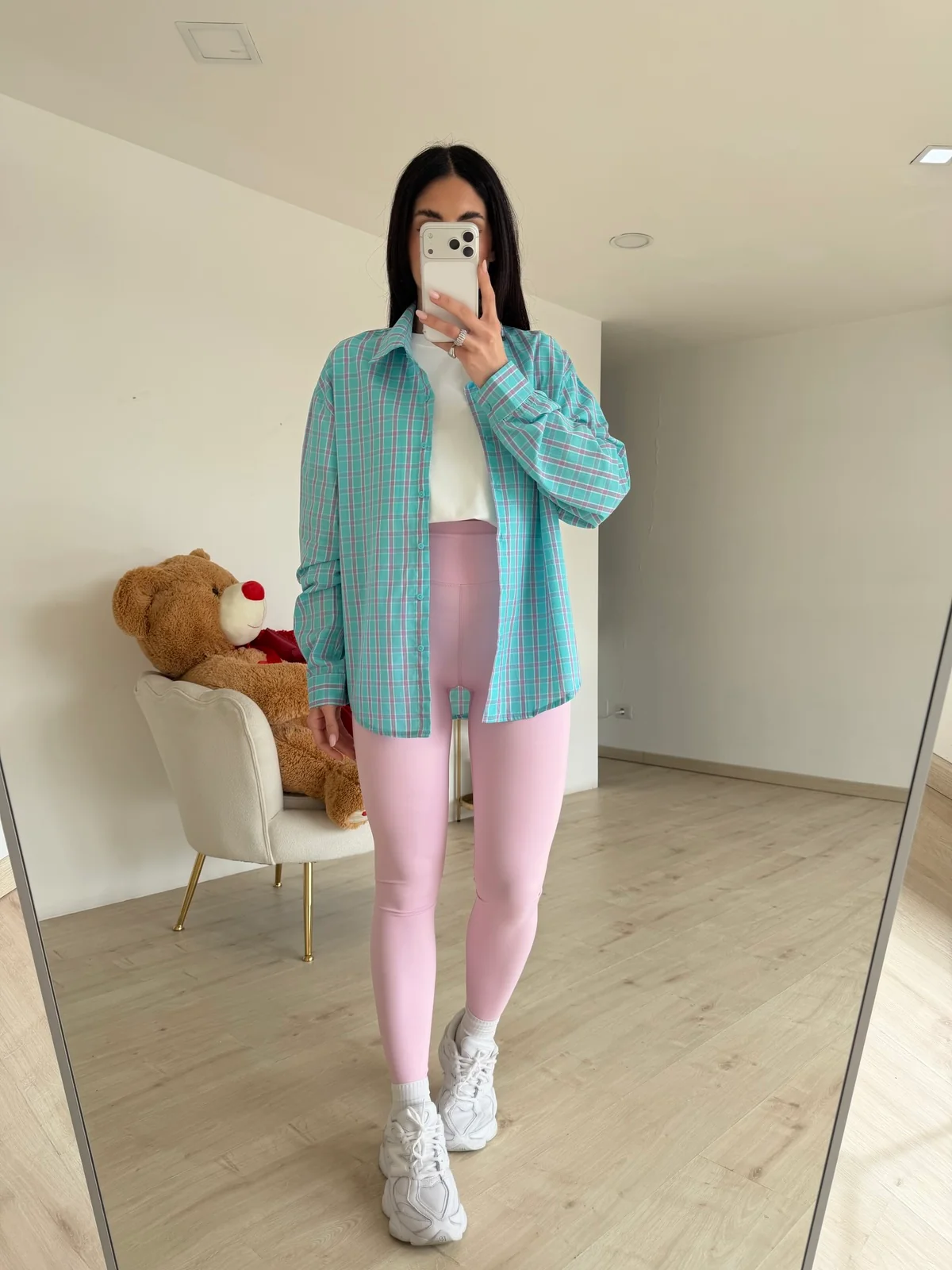 SHR603-9A-LEGGINS MODELLANTE PINK - Image 3