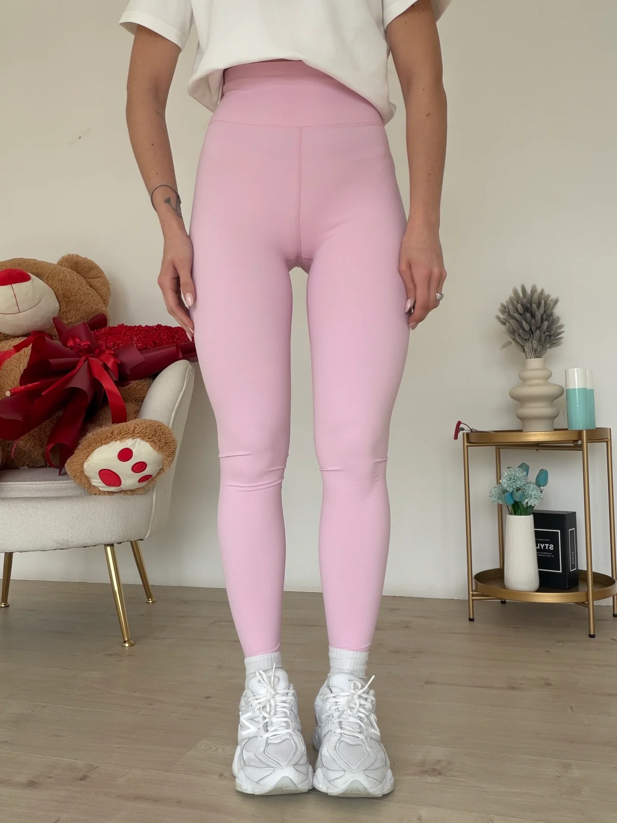 SHR603-9A-LEGGINS MODELLANTE PINK - Image 5