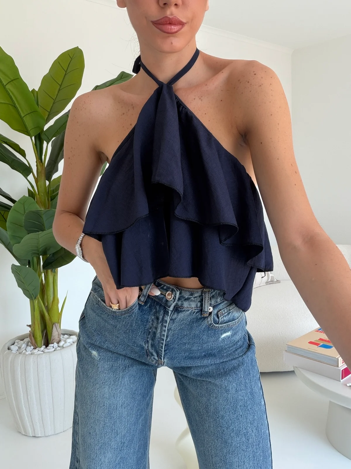 TOP MARGHE NAVY
