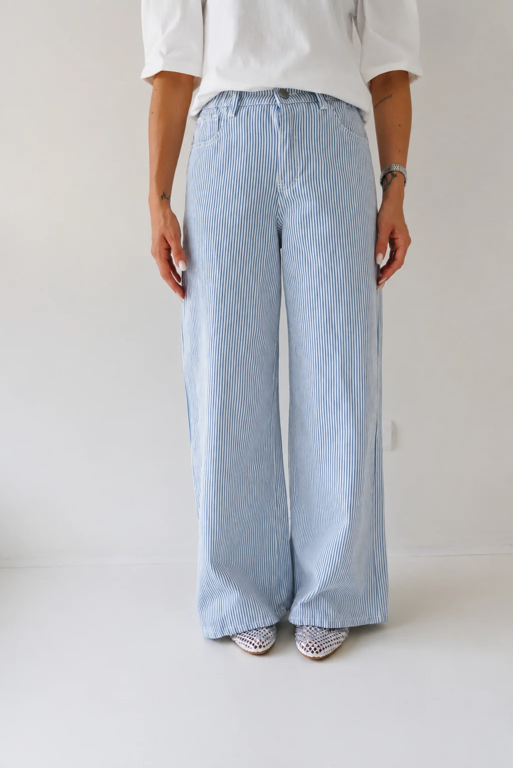 TR1763-PANTALONE A RIGHE - Image 3
