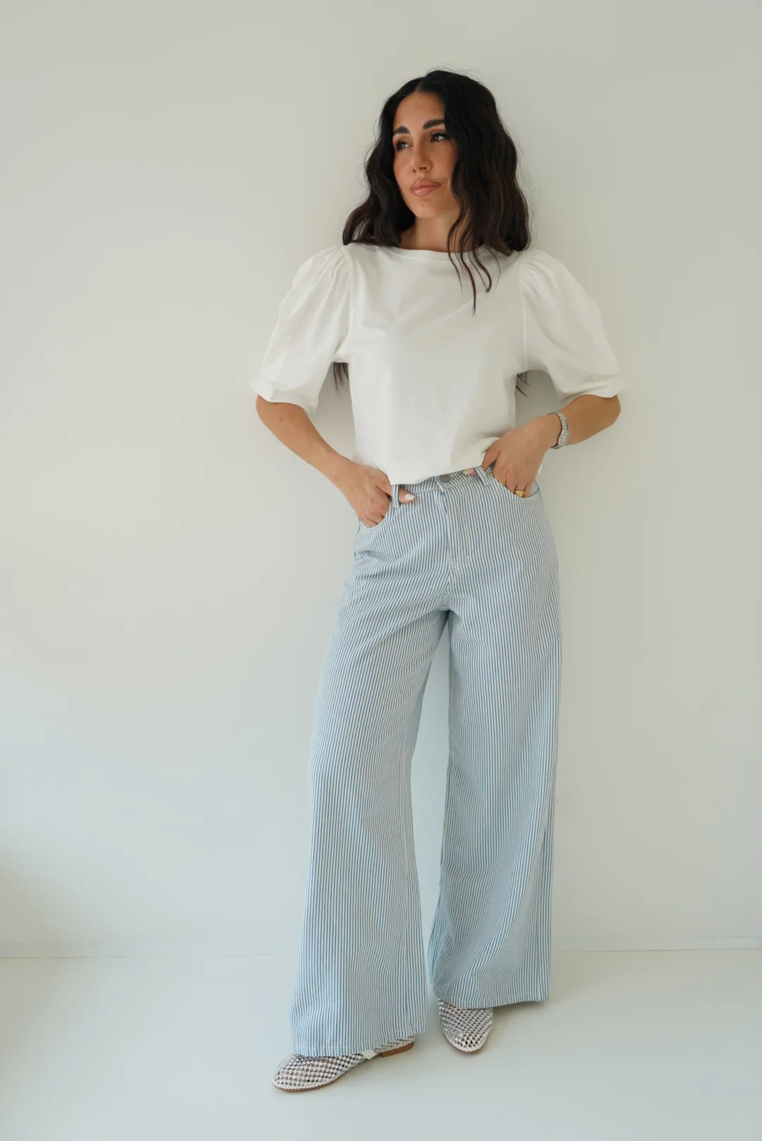 TR1763-PANTALONE A RIGHE - Image 4