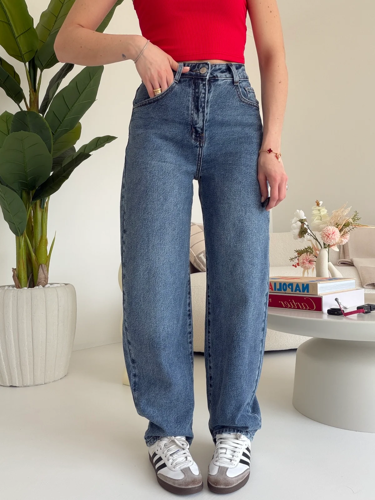 Y5521-JEANS BARELL TRAVEL - Image 2